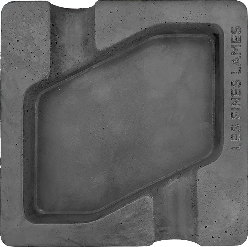 Les Fines Lames Aschenbecher Dyad Anthracite (2 Ablagen)