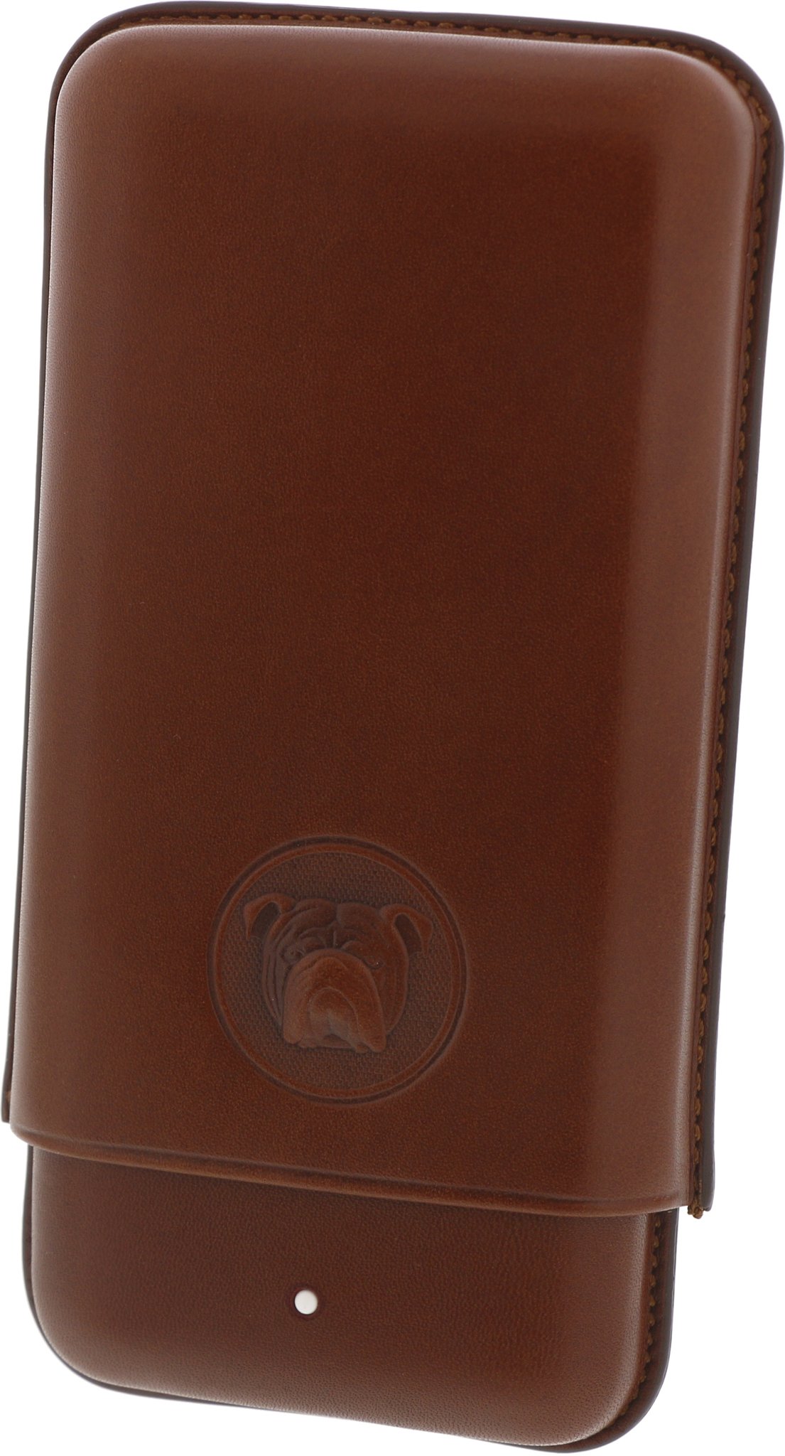 Dunhil The White Spot Bulldog Zigarren Etui Brown 3er CorEx (DUPA3023B)