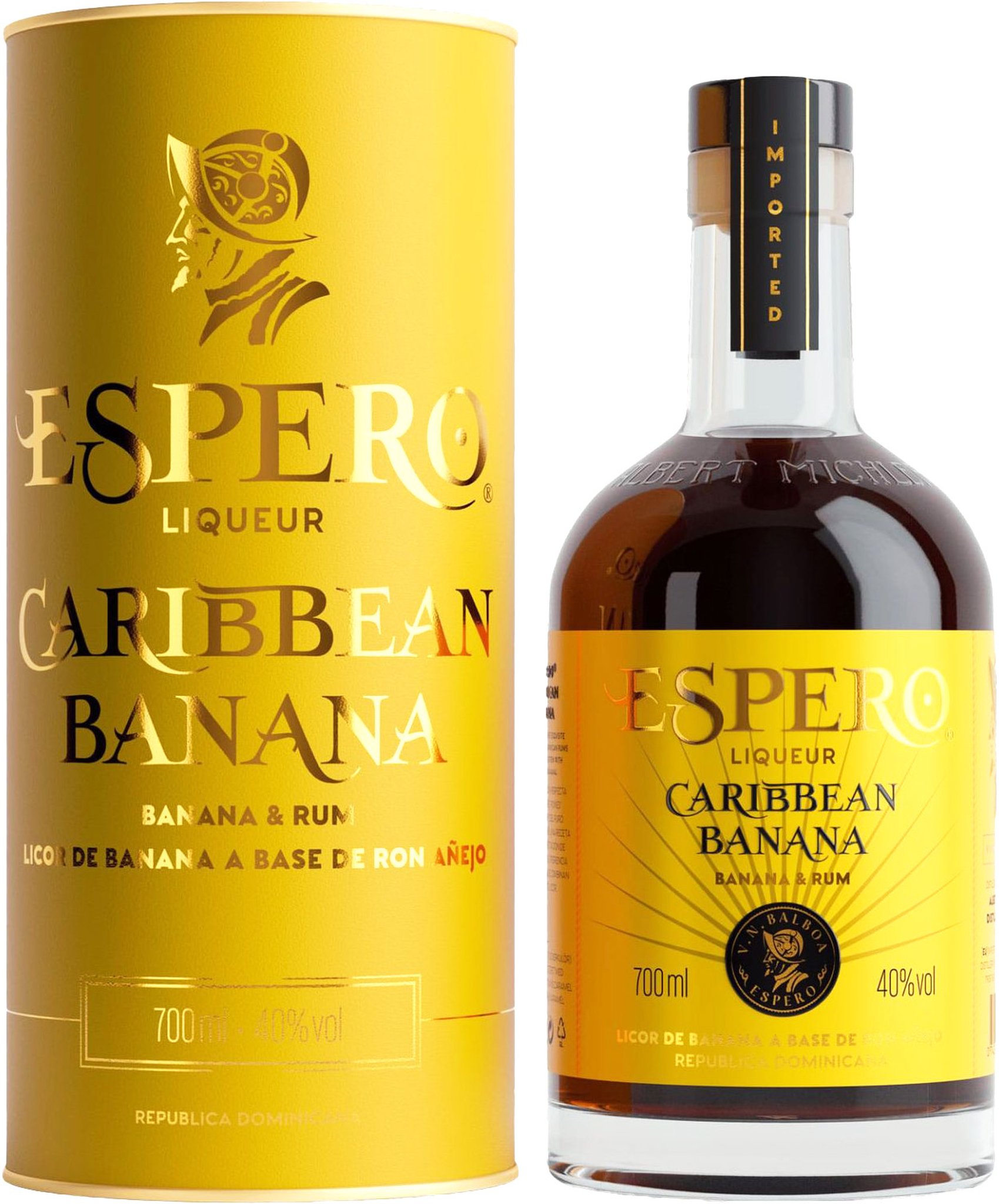 Caribbean Banana Flasche mit Hülse