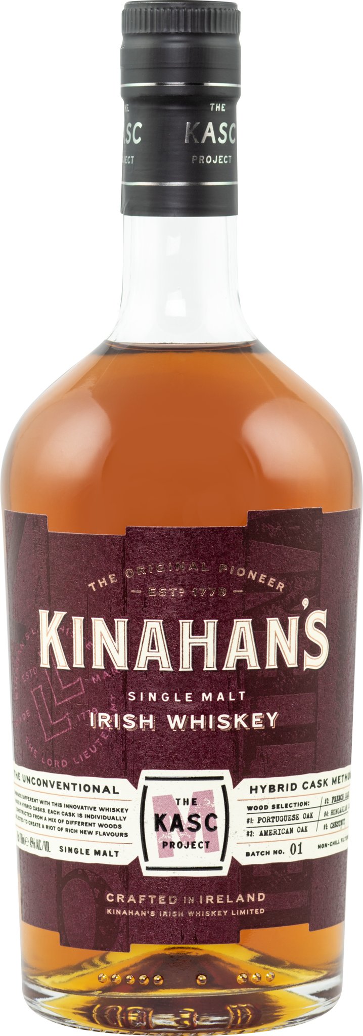 Kinahans Irish Whiskey Kask M (0,7 l /45 % Vol.)