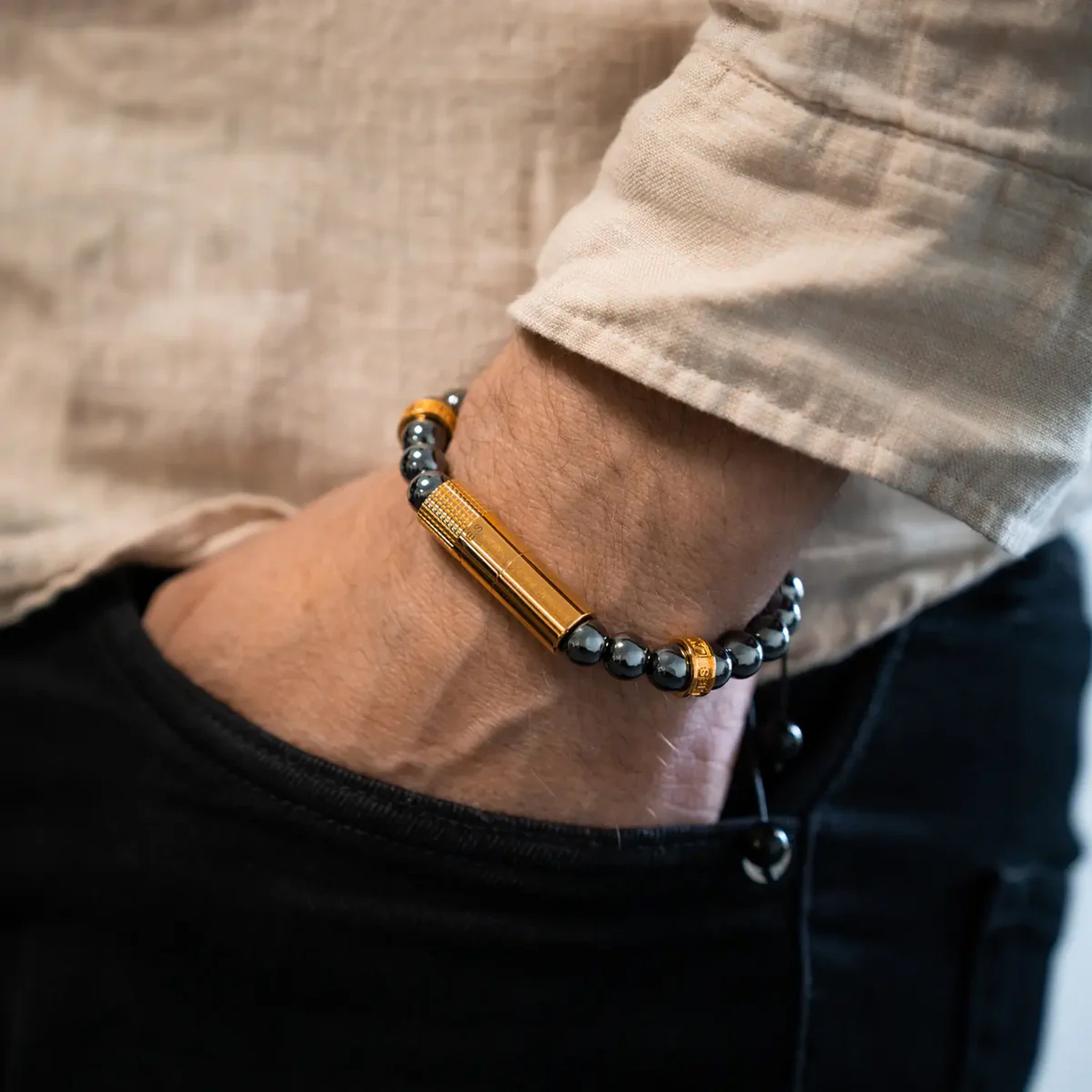 Les Fines Lames Punch Bracelets Mercurio Gold Ring_04