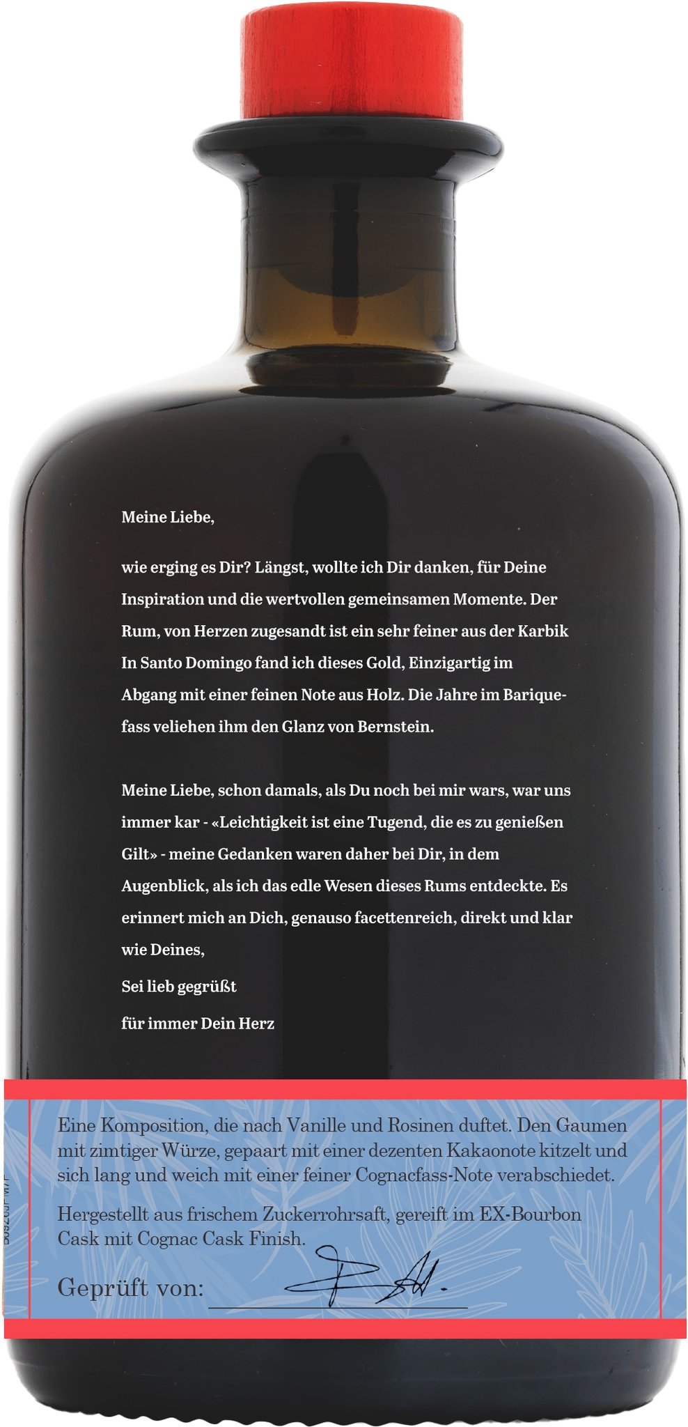 Single Cask Rum 8 Jahre Rückseite