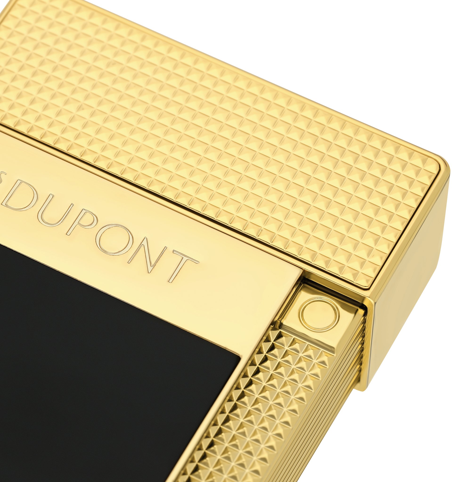 Tischfeuerzeug Schwarz/Golden Detail