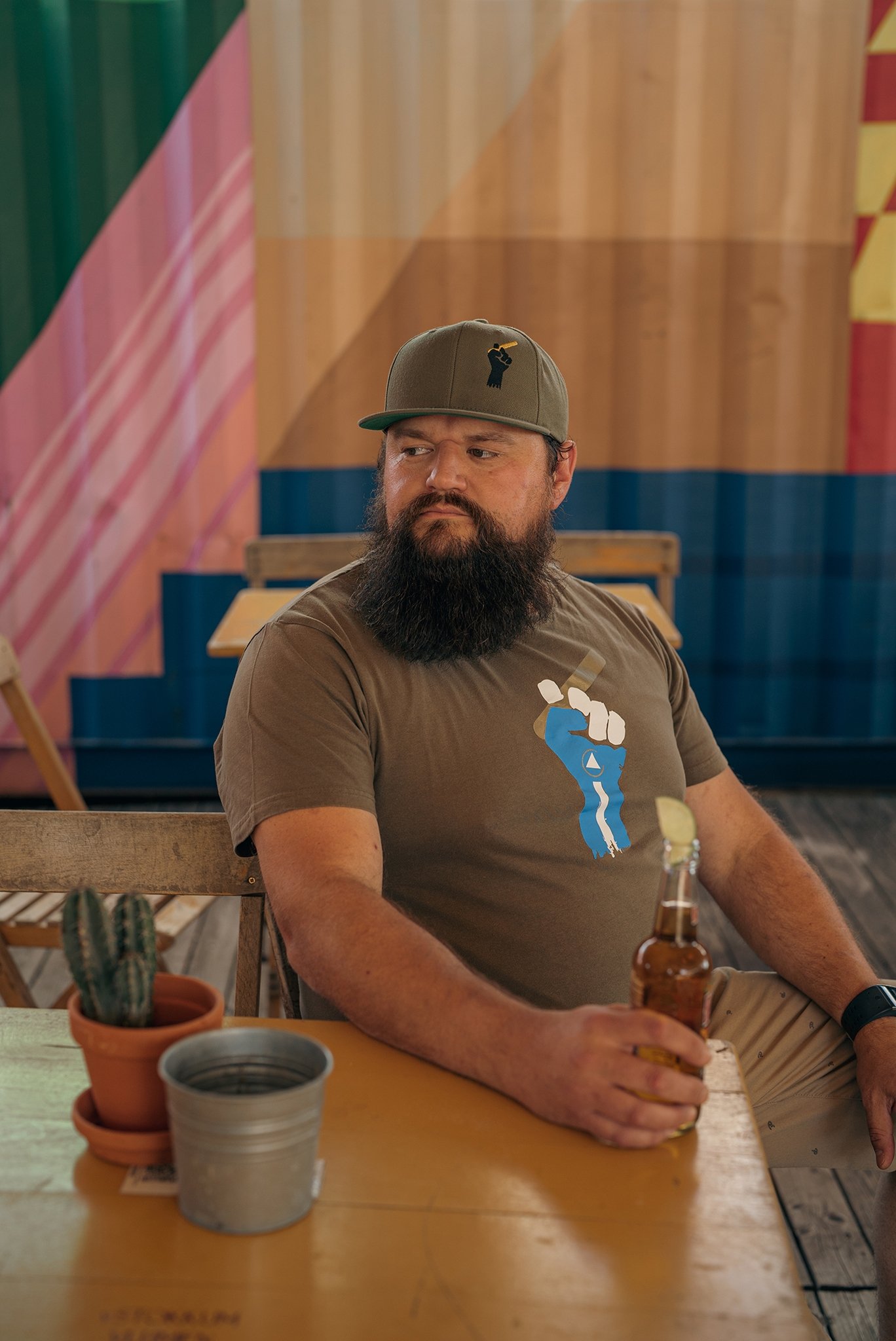 Shirt oliv Nicaragua Faust Mood