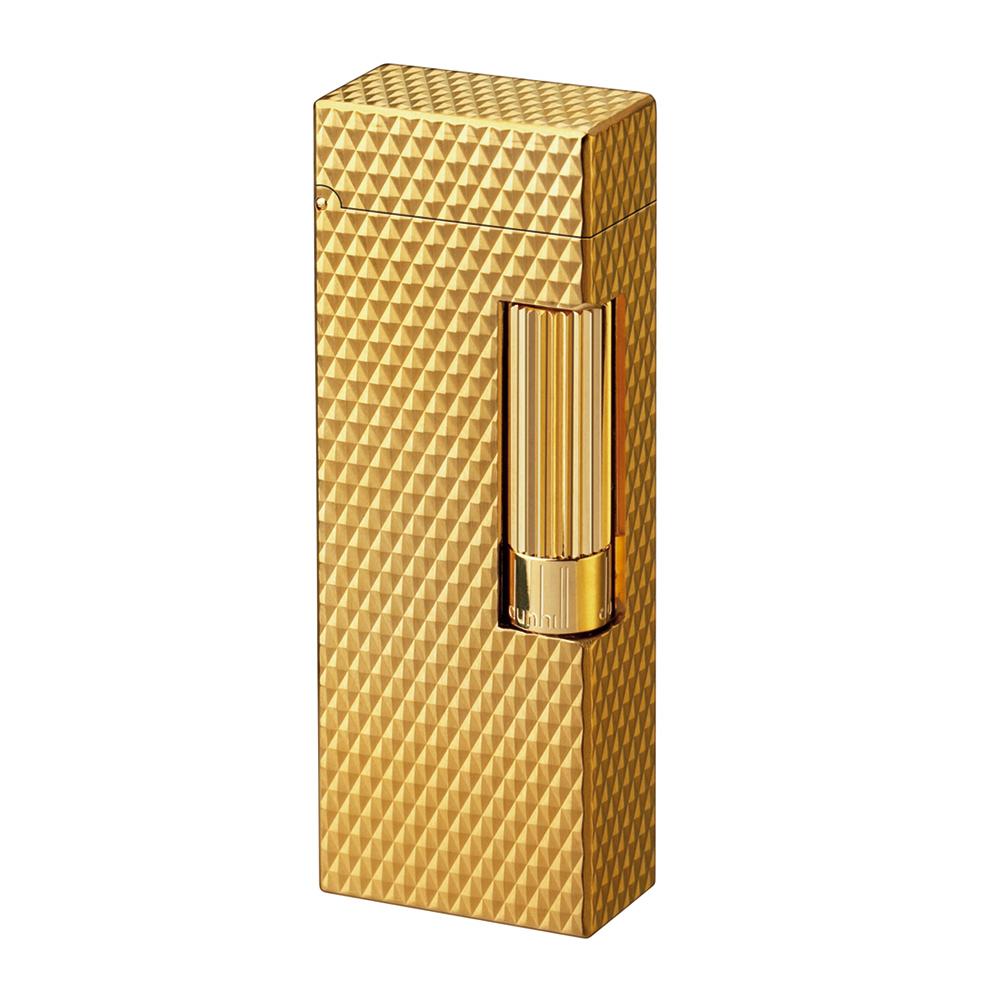 Dunhill Rollagas Diamond Pattern Gold Plate RLD1449