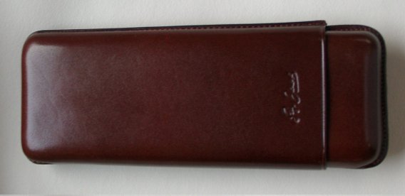 Guy Janot Cigarrenetui Domingo Braun  3er Churchill-Etui 8077