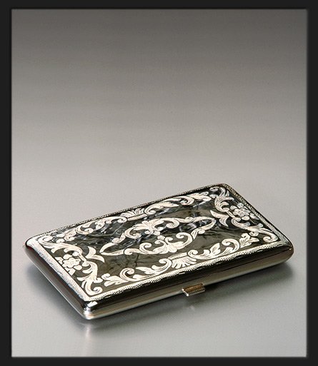 Linea Epoque Antique Zigarilloetui Zigarilloetui Schwarz (1943S)