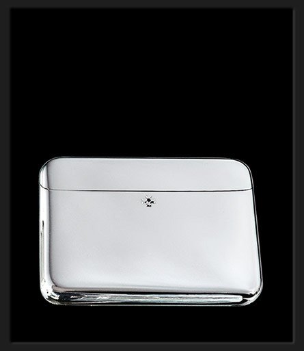 Sillems Visitenkarten-Etui 12er 925er Sterling Silber (1164)
