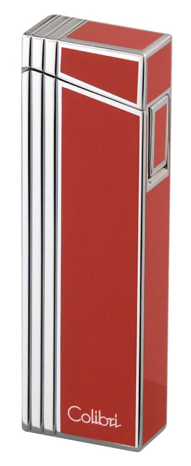 Colibri Alias Damenfeuerzeug Rot Silber (293434)