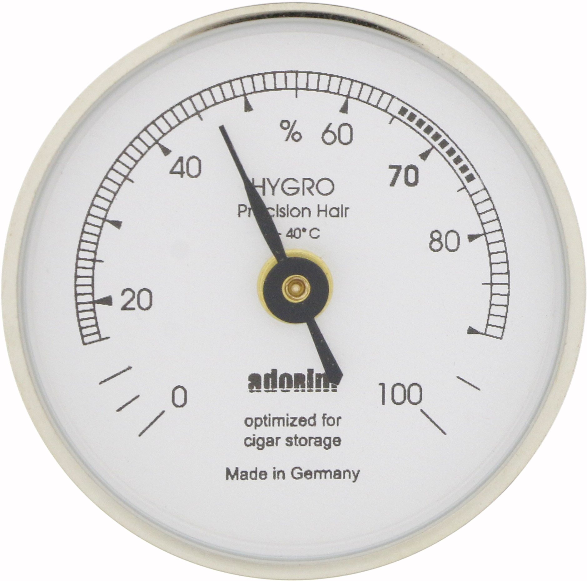 Adorini Messinstrumente Haarhygrometer silber - klein A129s (4385)
