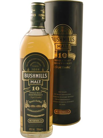 Bushmills Single Malt Whisky 10 Years Single Malt - 0,7 Liter
