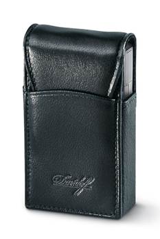 Davidoff Feuerzeug Prestige Line Lederetui schwarz für Prestige Feuerzeug Model