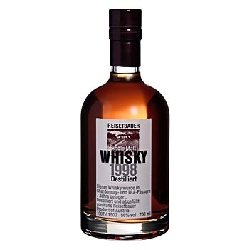 Reisetbauer Whisky 1998, 7 Jahre holzfassgereift, 56% 0,7 Liter