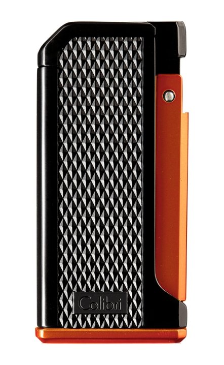 Colibri Monza I Zigarrenfeuerzeug Laser schwarz-orange (293068)