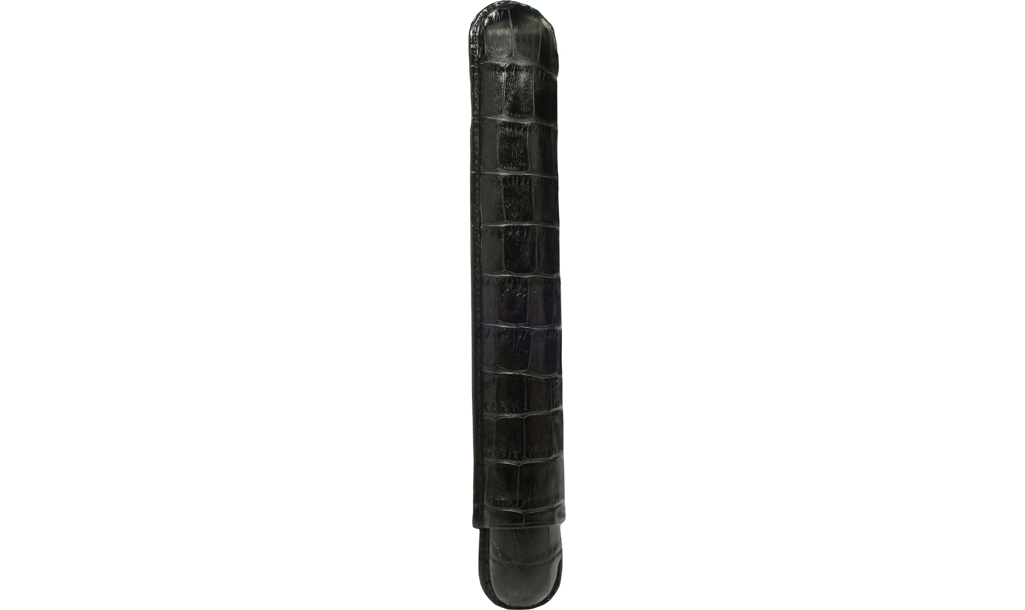 Martin Wess Premium Lederetui - Kroko black 1er Churchill (594-1)