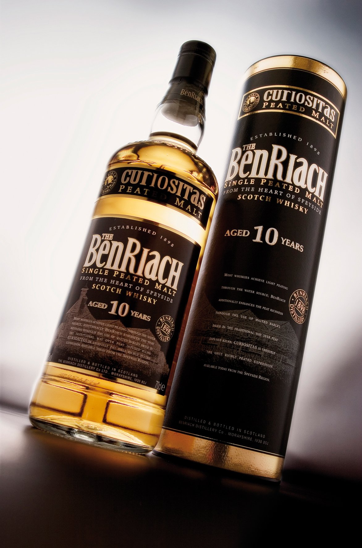 BenRiach Curiositas Peated Malt - 0,7 Liter