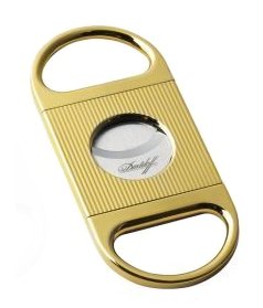 Davidoff Cigarren-Cutter Linien Diamantenschliff vergoldet