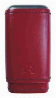 Xikar Cigarrenetui für 3 Cigarren Rot, 1324