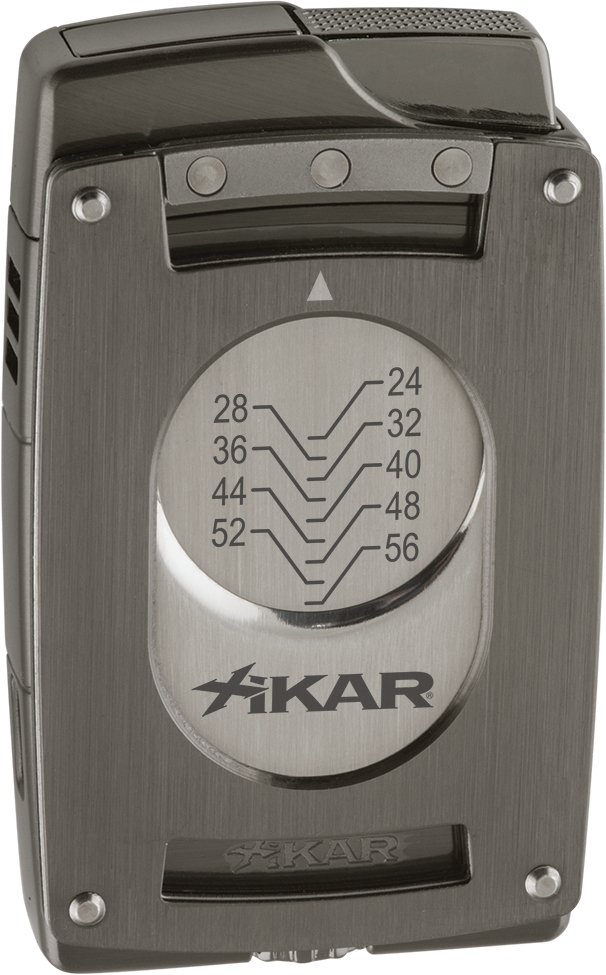 Xikar Ultra Slim Xi Cutter & Feuerzeug Gunmetal 1907gm Detailbild 2