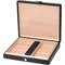 Zino Reisehumidor Leder Kleines Modell SCHWARZ (52056) schräg