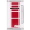 Xikar Allume (Single Jet) white red stripes (532WHRD)