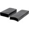 3er Leder schwarz offen