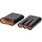 3er Leder schwarz Havanna offen