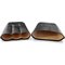 Martin Wess Premium Lederetui - Eidechse (Lizard) Black 3er Gigante (570) offen