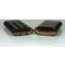 Martin Wess Premium Lederetui - Eidechse (Lizard) Black 3er Corona (593) offen