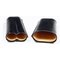 Martin Wess Premium Lederetui - Eidechse (Lizard) Black 2er Churchill (594) offen