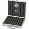 Classic Reisehumidor Alu/Diacut-Dekor für 12 Zigarren (560026) offen