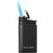 Carbondesign schwarz  Flamme