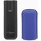 S.T. Dupont Zigarrenetui Metall 2er ocean blau/schwarz matt (183161) offen