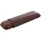 Martin Wess Premium Lederetui - Eidechse (Lizard) Brown 2er Corona (592) liegend