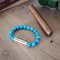 Les Fines Lames Punch Bracelets Solo Brass Turquise Größe S Detailbild
