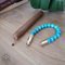 Les Fines Lames Punch Bracelets Solo Brass Turquoise Größe L Detailbild 2