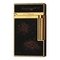S.T. Dupont Ligne 2 16890 vergoldet Chinalack schwarz Goldpuder