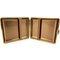 Classic Zigarilloetui 18er Soft Leder weinrot Rahmen vergoldet (605604) offen