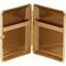 Classic Zigarilloetui 18er Leder Schlange-Muster Rahmen vergoldet (605705) offen