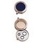 Davidoff Rund-Bohrer Lack Blau - Rotgold & Saphir-Glas (25721)