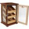 Classic Humidorschrank Wurzelholz (564211) offen