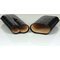 Martin Wess Premium Lederetui - Kroko black 2er Robusto Kroko (590) offen