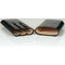 Martin Wess Premium Lederetui - Kroko black 2er Corona Kroko (592) offen