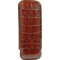 Martin Wess Premium Lederetui - Kroko brown 2er Robusto (590)