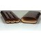 Martin Wess Premium Lederetui - Kroko brown 3er Churchill Kroko (595) offen