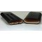 Martin Wess Premium Lederetui - Karabut Black 3er Churchill Karabut (595) offen