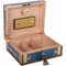 Elie Bleu Collection Alba Humidor für 75 Cigarren Sykomore Maserung (Blau) offen