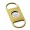 Davidoff Cigarren-Cutter Linien Diamantenschliff vergoldet