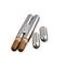 Adorini 2er Cigarrentetui Stahl - Satin - Zedern A 106 (altes Modell)