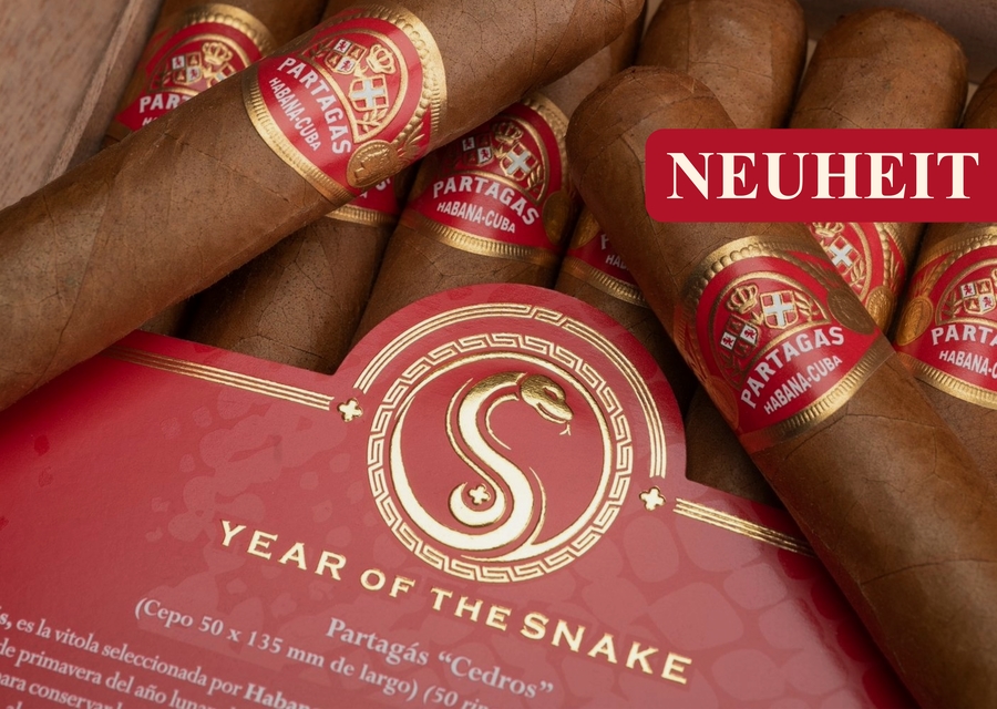 Die neuen Partagas Cedros Zigarren aus dem Year Of The Snake.
